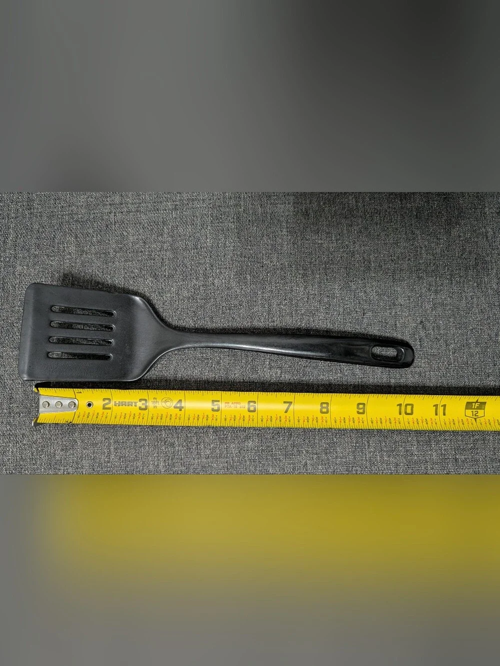 Vintage Small Black Melamine Ware Slotted Spatula JP-634 Turner Flipper